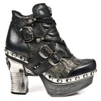 Ботинки M.Z010-C8 BUFALO NEGRO ENCOG PITON PLIS NEGRO ORO PL ZUECO N New Rock M.Z010-C8 - маленькая картинка