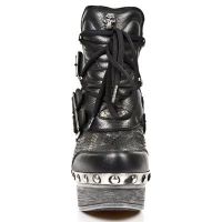 Ботинки M.Z010-C8 BUFALO NEGRO ENCOG PITON PLIS NEGRO ORO PL ZUECO N New Rock M.Z010-C8 - маленькая картинка