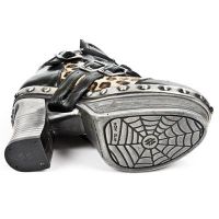 Ботильоны M.Z010-C9 NOMADA NEGRO PELO LEOPARDO PL ZUECO NEG ACERO T AC New Rock M.Z010-C9 - маленькая картинка