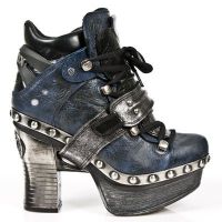 Ботильоны M.Z011-C2 ARCILLA JEANS NOMADA NEGRO BOX PLANE PL ZUECO NEGR New Rock M.Z011-C2 - маленькая картинка