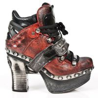 Ботильоны M.Z011-C3 ARCILLA ROJA NOMADA NEGRO BOX PLANE PL ZUECO NEGRO New Rock M.Z011-C3 - маленькая картинка