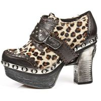 Ботильоны M.Z014-R1 ARCILLA MORO LEOPARDO PELO MARRON BOX PLAMANE PL Z New Rock M.Z014-R1 - маленькая картинка