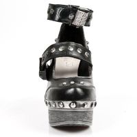 Туфли M.Z015-C1 NOMADA NEGRO, NOMDA NEGRO, BOX PLANE, P.ZUECO NEGR New Rock M.Z015-C1 - маленькая картинка