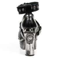 Туфли M.Z015-C1 NOMADA NEGRO, NOMDA NEGRO, BOX PLANE, P.ZUECO NEGR New Rock M.Z015-C1 - маленькая картинка