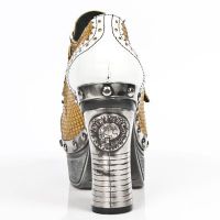 Туфли M.Z016-L2 CHAROL BLANCO SERPIENTE MATRIX AMARILLO PL ZUECO N New Rock M.Z016-L2 - маленькая картинка