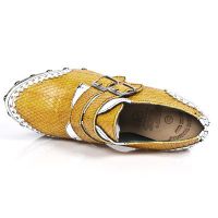 Туфли M.Z016-L2 CHAROL BLANCO SERPIENTE MATRIX AMARILLO PL ZUECO N New Rock M.Z016-L2 - маленькая картинка