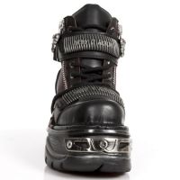 Ботинки M.1065-C1 ITALI NEGRO BOX ROJO METAL GRABADO DIAMANTE TURBO New Rock M.1065-C1 - маленькая картинка