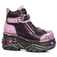 Ботинки M.1065-C5 DRAMA FUCSIA BOX METAL DIAMANTE GRAB TURBO CENIZA New Rock M.1065-C5 - маленькая картинка