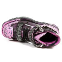 Ботинки M.1065-C5 DRAMA FUCSIA BOX METAL DIAMANTE GRAB TURBO CENIZA New Rock M.1065-C5 - маленькая картинка