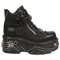 Ботинки M.1065-S1 RAW NEGRO, ITALI NEGRO GRABADO DIAMANTE, TURBO NEG New Rock M.1065-S1 - маленькая картинка