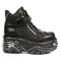 Ботинки M.1065-S1 RAW NEGRO, ITALI NEGRO GRABADO DIAMANTE, TURBO NEG New Rock M.1065-S1 - маленькая картинка