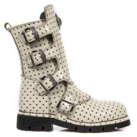 Ботинки M.1471-C12 HOLE CREMA PLANING NEGRO SIN COMFORT PLUS New Rock M.1471-C12 - маленькая картинка