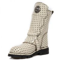 Ботинки M.1471-C12 HOLE CREMA PLANING NEGRO SIN COMFORT PLUS New Rock M.1471-C12 - маленькая картинка