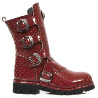 Ботинки M.1471-C13 HOLE ROJO PLANING NEGRO SIN COMFORT PLUS New Rock M.1471-C13 - маленькая картинка