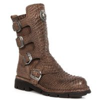 Ботинки M.1471-S15 PITON RAW MARRON, PLANING MARRON SIN New Rock M.1471-S15 - маленькая картинка