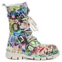 Ботинки M.1473-S35 VINTAGE FLOWER MULTI,PLANING NATA SIN New Rock M.1473-S35 - маленькая картинка