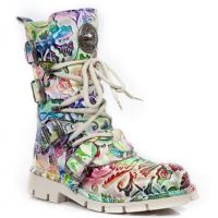 Ботинки M.1473-S35 VINTAGE FLOWER MULTI,PLANING NATA SIN New Rock M.1473-S35 - маленькая картинка
