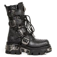 Ботинки M.373-S21 PITON RAW NEGRO-PLOMO, REACTOR NEGRO TOBERAS ORIF New Rock M.373-S21 - маленькая картинка