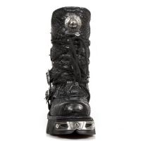Ботинки M.373-S21 PITON RAW NEGRO-PLOMO, REACTOR NEGRO TOBERAS ORIF New Rock M.373-S21 - маленькая картинка