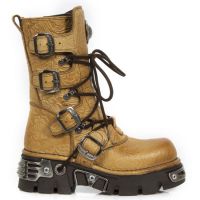 Ботинки M.373-S23 VINTAGE FLOWER SAPELI, REACTOR MARRON TOB. ORIFICI New Rock M.373-S23 - маленькая картинка