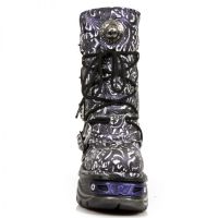 Ботинки M.373-S26 VINTAGE FLOWER POLAR BOX METAL LILA, TURBO LILA New Rock M.373-S26 - маленькая картинка