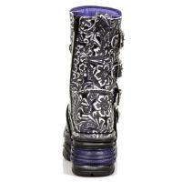 Ботинки M.373-S26 VINTAGE FLOWER POLAR BOX METAL LILA, TURBO LILA New Rock M.373-S26 - маленькая картинка