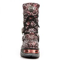 Ботинки M.373-S27 VINTAGE FLOWER POLAR BOX METAL ROJO,TURBO ROJO New Rock M.373-S27 - маленькая картинка