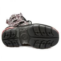 Ботинки M.373-S27 VINTAGE FLOWER POLAR BOX METAL ROJO,TURBO ROJO New Rock M.373-S27 - маленькая картинка