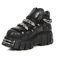 Ботинки M.616-S1 ITALI NEGR, NOMADA NEGRO, TOWER NEGRO ACERO New Rock M.616-S1 - маленькая картинка