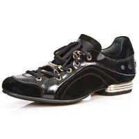 Ботинки M.8422-R1 VELOUR NEGRO CHAROL STUCO ACERO TPU NEG SNOB T ACE New Rock M.8422-R1 - маленькая картинка