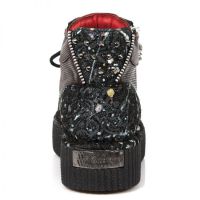 Ботинки M.CRP002-C2 FLORAL PAINT NEGRO BOX ROJO-METAL GRABADO DIAMAN New Rock M.CRP002-C2 - маленькая картинка