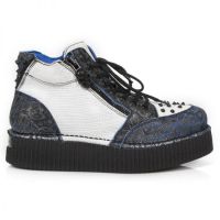 Ботинки M.CRP002-C4 FLORAL BOX PLANE AZUL REVESS AZUL BRUMA CRACK BL New Rock M.CRP002-C4 - маленькая картинка