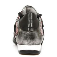 Ботинки M.HY001-S2 RAW NEGRO, VINTAGE FLOWER POLAR ROJO, BOX PLANE New Rock M.HY001-S2 - маленькая картинка