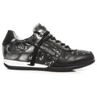 Ботинки M.HY001-S3 RAW NEGRO, VINTAGE FLOWER POLAR NEGRO, BOX PLANE New Rock M.HY001-S3 - маленькая картинка