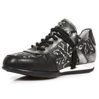 Ботинки M.HY001-S3 RAW NEGRO, VINTAGE FLOWER POLAR NEGRO, BOX PLANE New Rock M.HY001-S3 - маленькая картинка