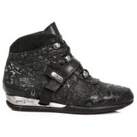Ботинки M.HY105-C2 RAW NEGRO VINTAGE FLOWER NEGRO VELOUR NEGRO New Rock M.HY105-C2 - маленькая картинка