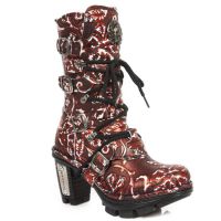 Сапоги M.NEOTR005-S31 VINTAGE FLOWER POLAR ROJO, NEOTRAIL NEGRO New Rock M.NEOTR005-S31 - маленькая картинка