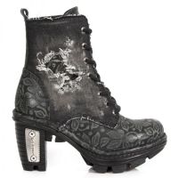 Ботильоны M.NEOTR029-S1 FLORAL NEGRO, DENIM NEGRO ROTO, NEOTRAIL NEGRO New Rock M.NEOTR029-S1 - маленькая картинка