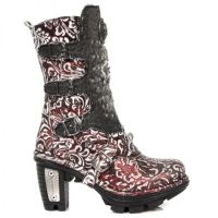  M.NEOTR045-C2 VINTAGE FLOWER POLAR ROJO DENIN NEGRO ROTO NEO - 