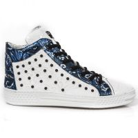 Ботинки M.PS021-C5 VINTAGE FLOWER BLANCO PLATA VINT FLOWER POLAR AZU New Rock M.PS021-C5 - маленькая картинка