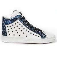 Ботинки M.PS021-C5 VINTAGE FLOWER BLANCO PLATA VINT FLOWER POLAR AZU New Rock M.PS021-C5 - маленькая картинка