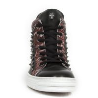 Ботинки M.PS021-S1 RAW NEGRO, VINTAGE FLOWER POLAR ROJO, PISA BLANCO New Rock M.PS021-S1 - маленькая картинка