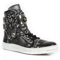 Ботинки M.PS028-S2 RAW NEGRO, VINTAGE FLOWER POLAR NEGRO, BOX PLANE New Rock M.PS028-S2 - маленькая картинка