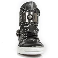 Ботинки M.PS028-S2 RAW NEGRO, VINTAGE FLOWER POLAR NEGRO, BOX PLANE New Rock M.PS028-S2 - маленькая картинка