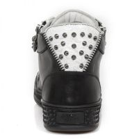 Ботинки M.PS029-C1 RAW NEGRO VINTAGE FLOWER BLANCO PLATA PISA NEGRO New Rock M.PS029-C1 - маленькая картинка