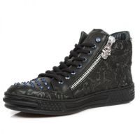 Ботинки M.PS029-C11 VINTAGE FLOWER NEGRO RAW NEGRO PISA NEGRO New Rock M.PS029-C11 - маленькая картинка