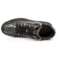 Ботинки M.PS029-C2 VINTAGE FLOWER NEGRO BOX ORO PISA NEGRO New Rock M.PS029-C2 - маленькая картинка