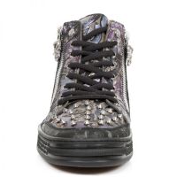 Ботинки M.PS029-C3 VINTAGE FLOWER NEGRO FLOWER LILA PISA NEGRO New Rock M.PS029-C3 - маленькая картинка
