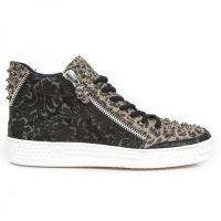 Ботинки M.PS029-C4 VINTAGE FLOWER NEGRO FLOWER LEOPARDO PISA BLANCO New Rock M.PS029-C4 - маленькая картинка