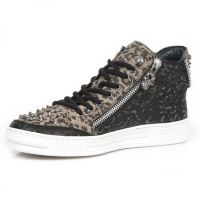Ботинки M.PS029-C4 VINTAGE FLOWER NEGRO FLOWER LEOPARDO PISA BLANCO New Rock M.PS029-C4 - маленькая картинка